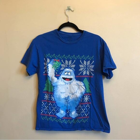 Rudolph M blue short sleeve t-shirt abominable snowman - Picture 1 of 7